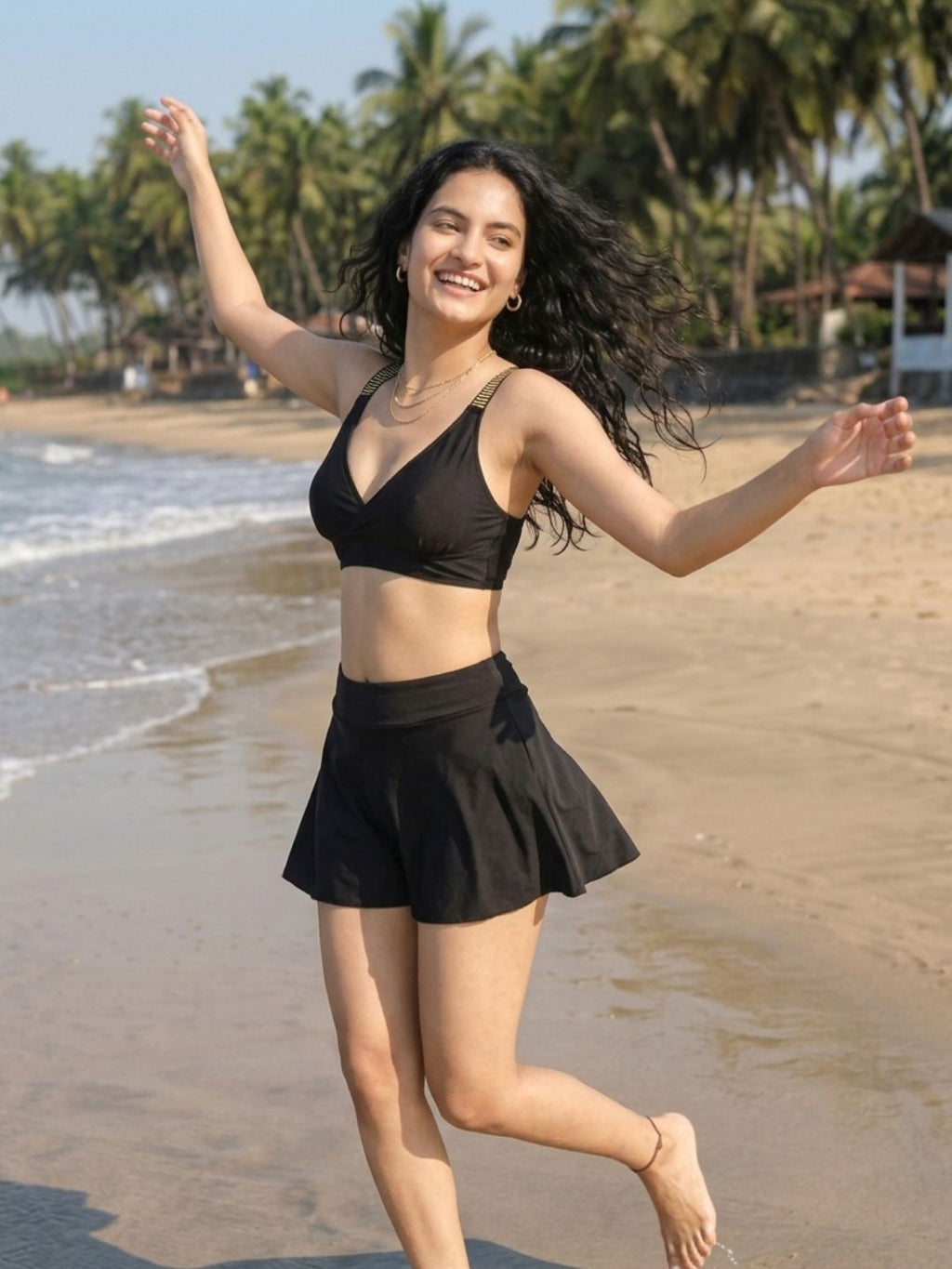 Warrior Black Skort Set (2 Pcs)