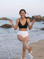 Warrior White Ruched Set (2 Pcs)