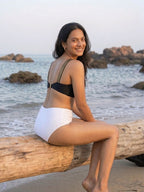 Warrior White Ruched Set (2 Pcs)
