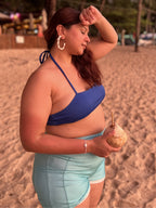 Royal Cyan Halter Set (2 Pcs)