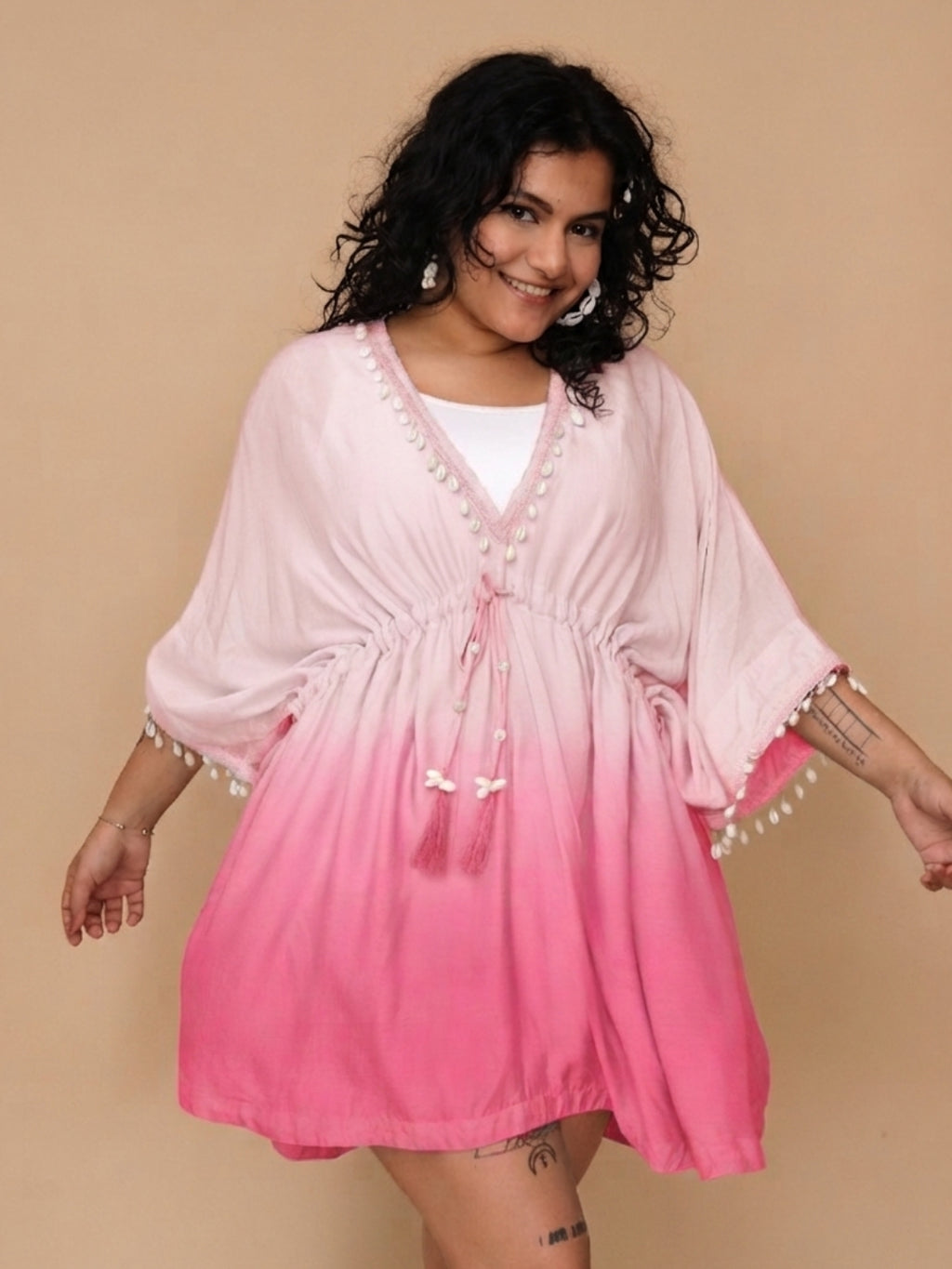 Candy Sea Shell Kaftan Dress