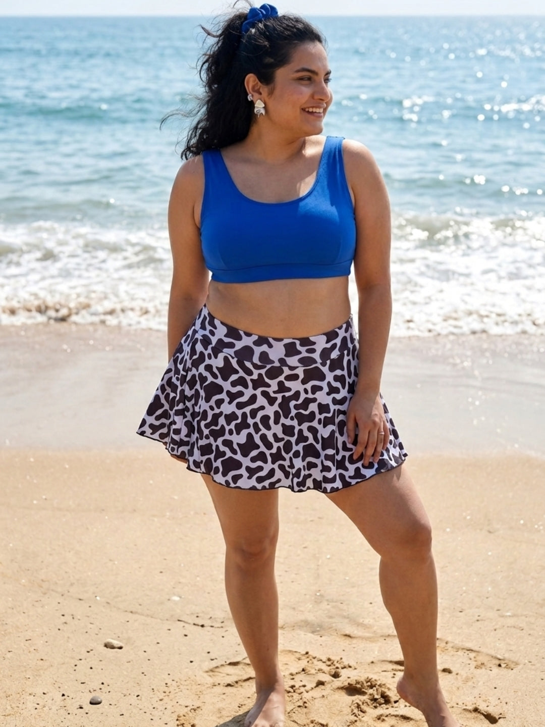 Royal Cow Skorts Set (2 Pcs)