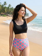 Black Sugar Ruched Set (2 Pcs)