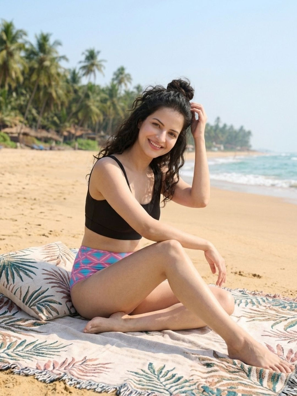 Black Sugar Ruched Set (2 Pcs)