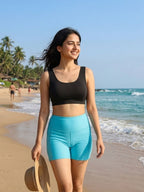 Butterfly Cyan Shorts Set (2 Pcs)