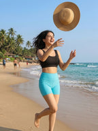 Butterfly Cyan Shorts Set (2 Pcs)