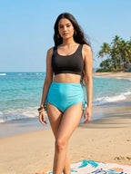 Black Butterfly Cyan Cheeky Set (2 Pcs)