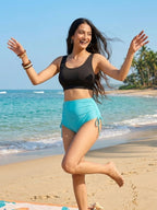 Black Butterfly Cyan Cheeky Set (2 Pcs)