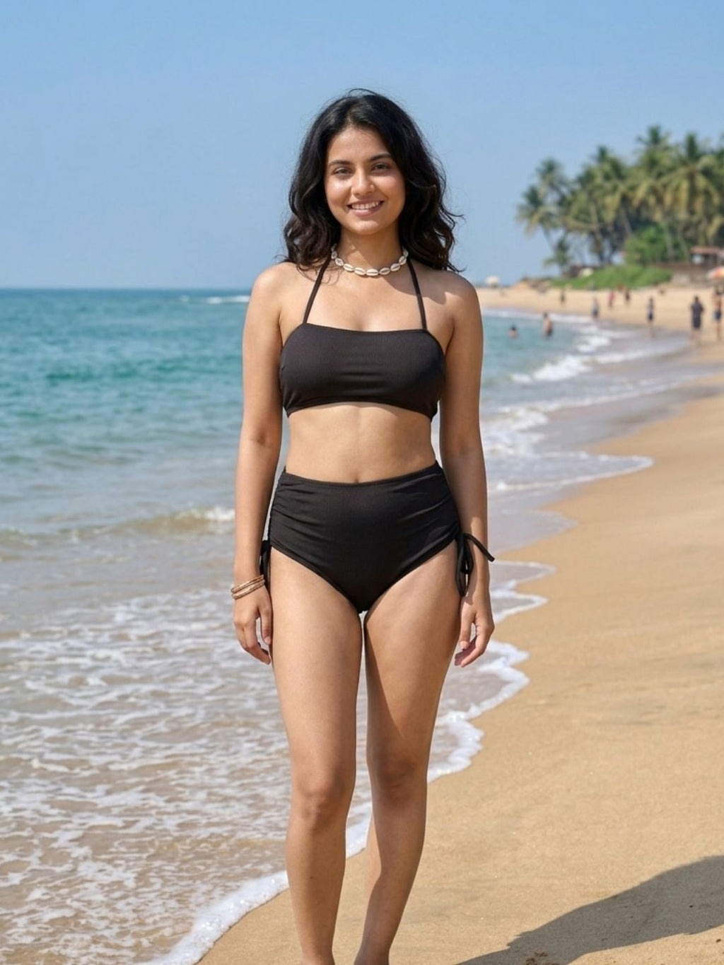 Black Butterfly Halter Cheeky Set (2 Pcs)
