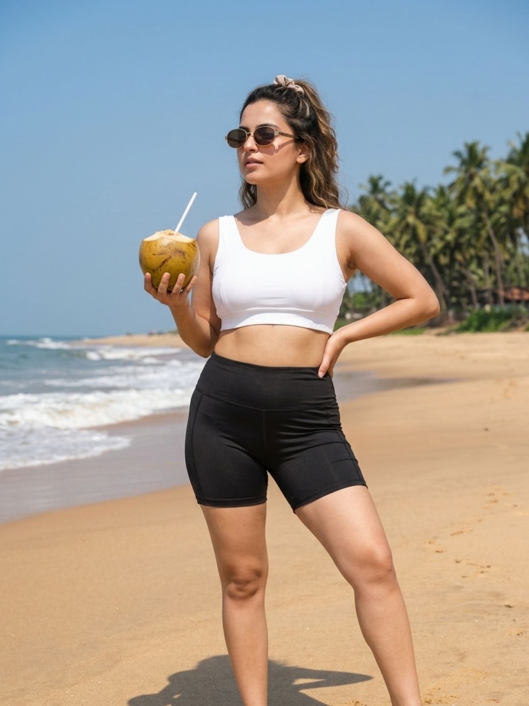 Black Lily Shorts Set (2 Pcs)