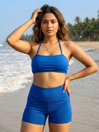 Royal Rebel Halter Shorts Set (2 Pcs)