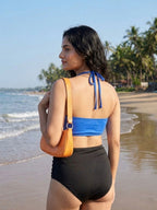Royal Black Ruched Set (2 Pcs)