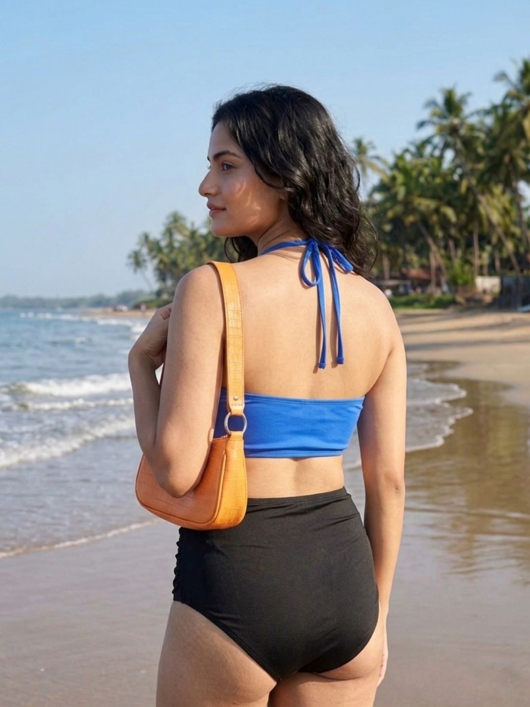 Royal Black Ruched Set (2 Pcs)