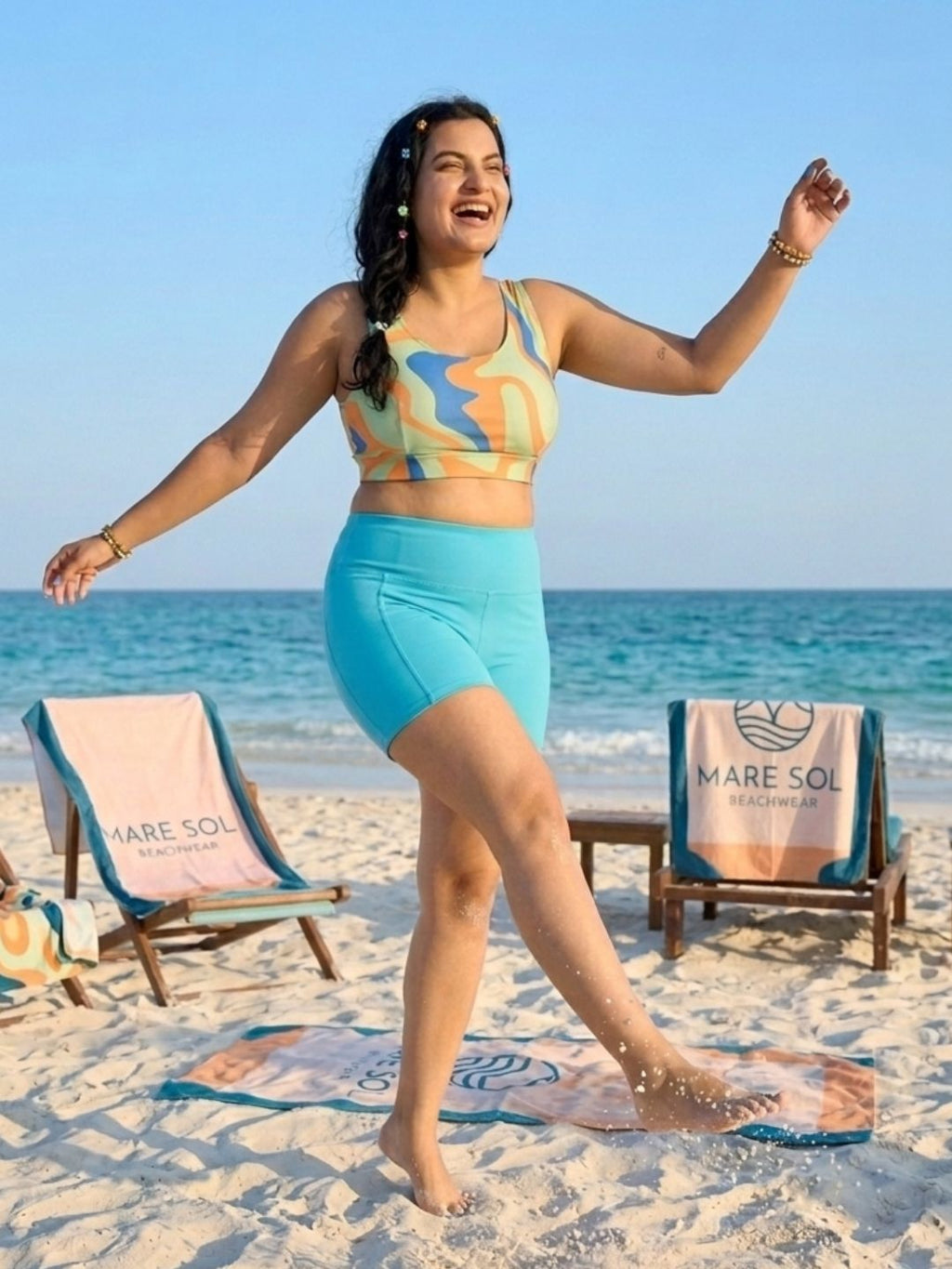 Citrus Cyan Shorts Set (2 Pcs)