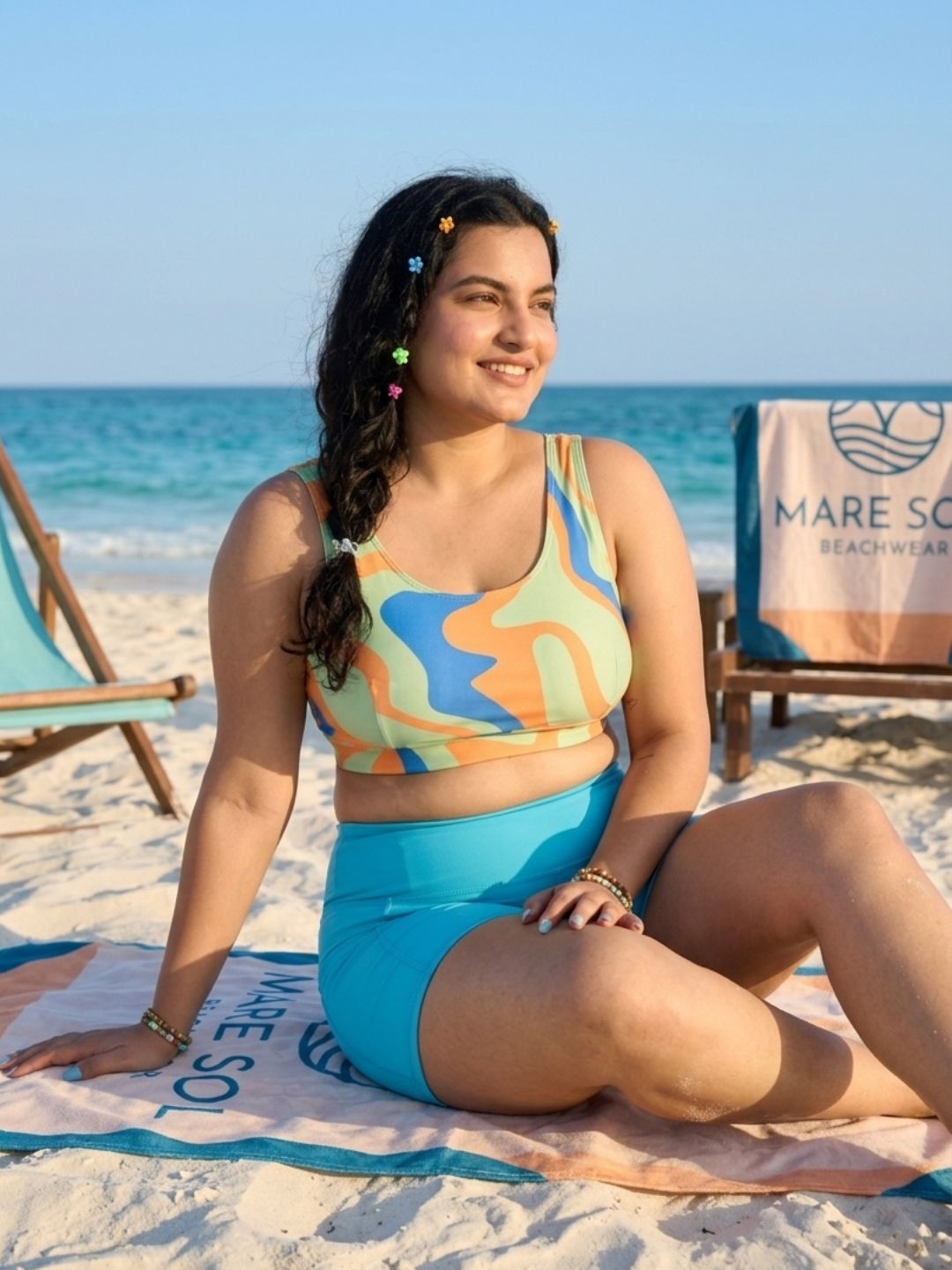 Citrus Cyan Shorts Set (2 Pcs)