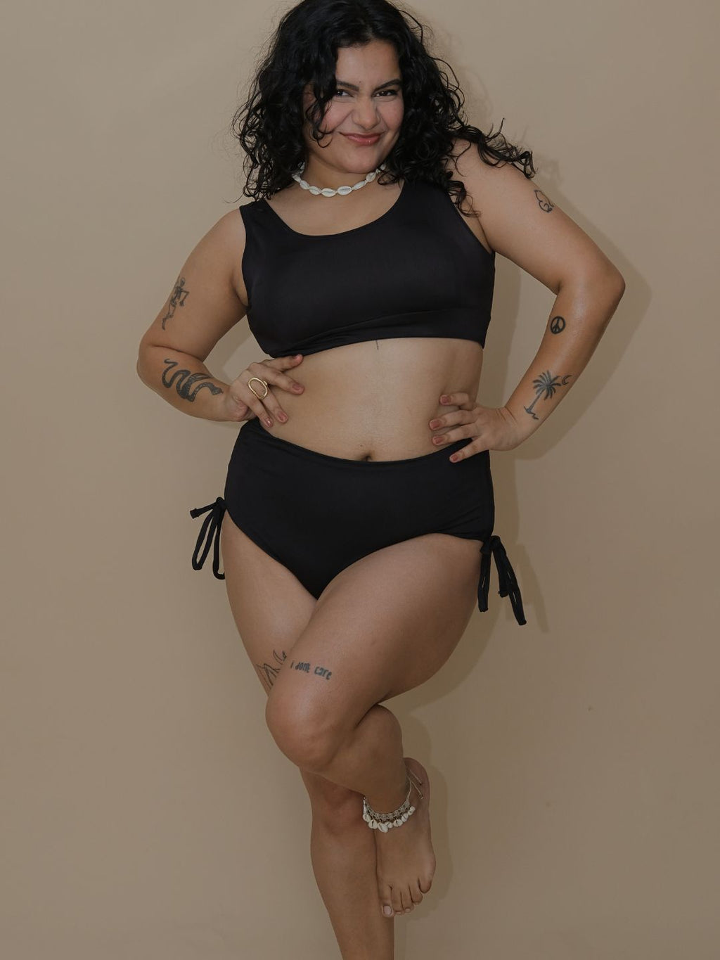 Black Cheeky Set (2 Pcs)