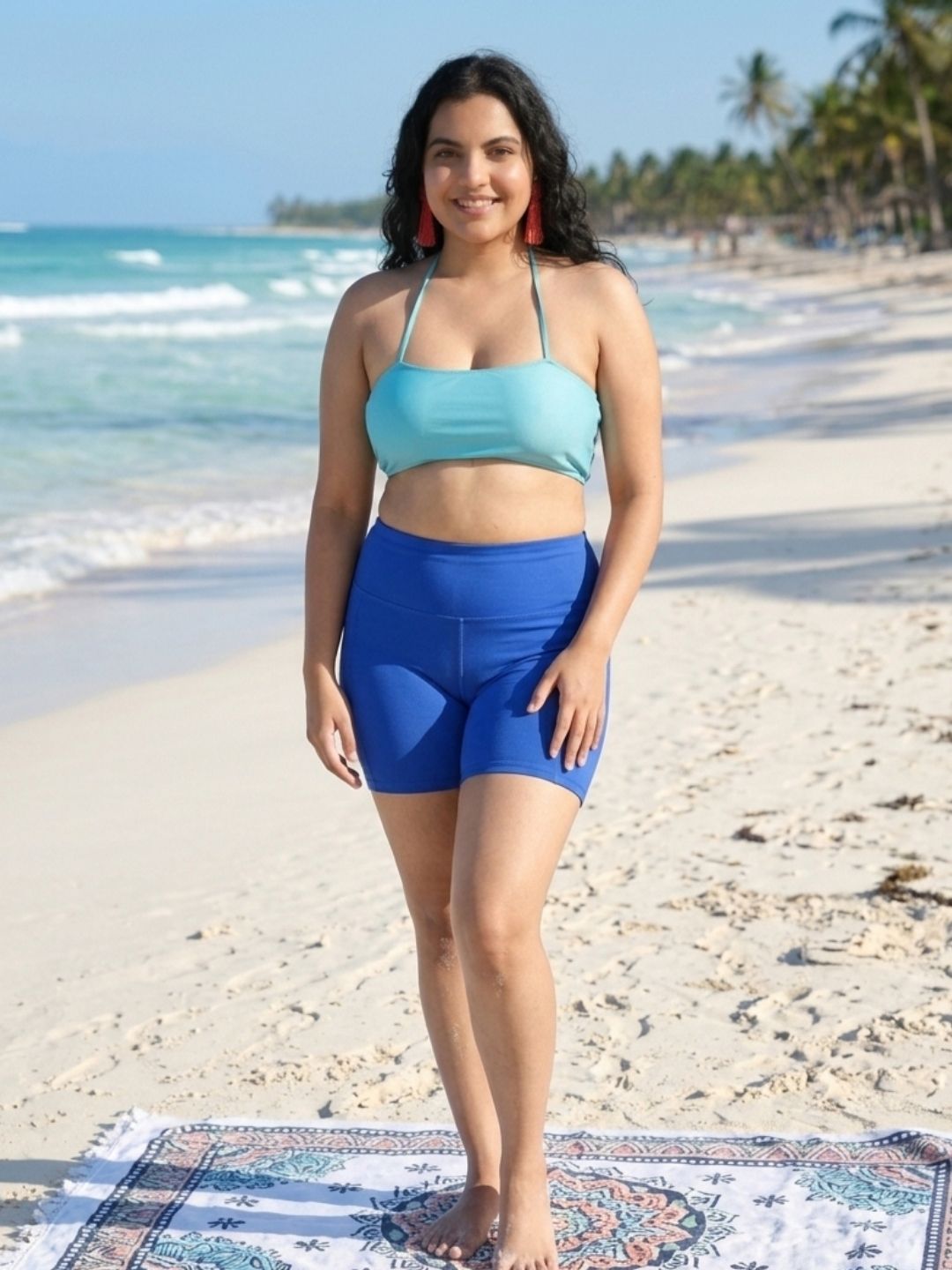 Cyan Royal Shorts Set (2 Pcs)