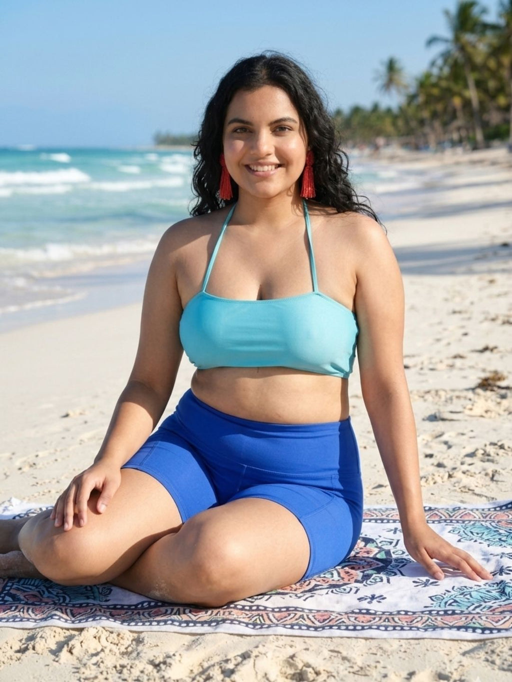 Cyan Royal Shorts Set (2 Pcs)