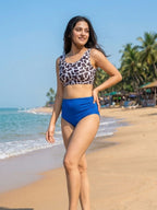 Cow Royal Ruched Set (2 Pcs)