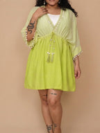 Matcha Sea Shell Kaftan Dress