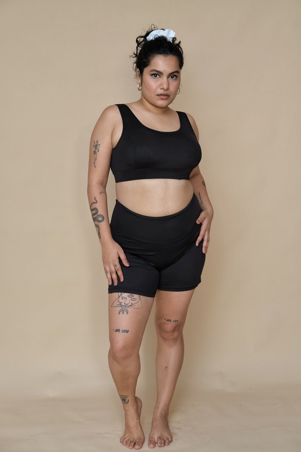Black Round Neck Set (2 Pcs)