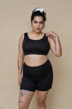 Black Round Neck Set (2 Pcs)