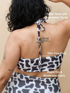 Cow Ruched Set (2 Pcs)