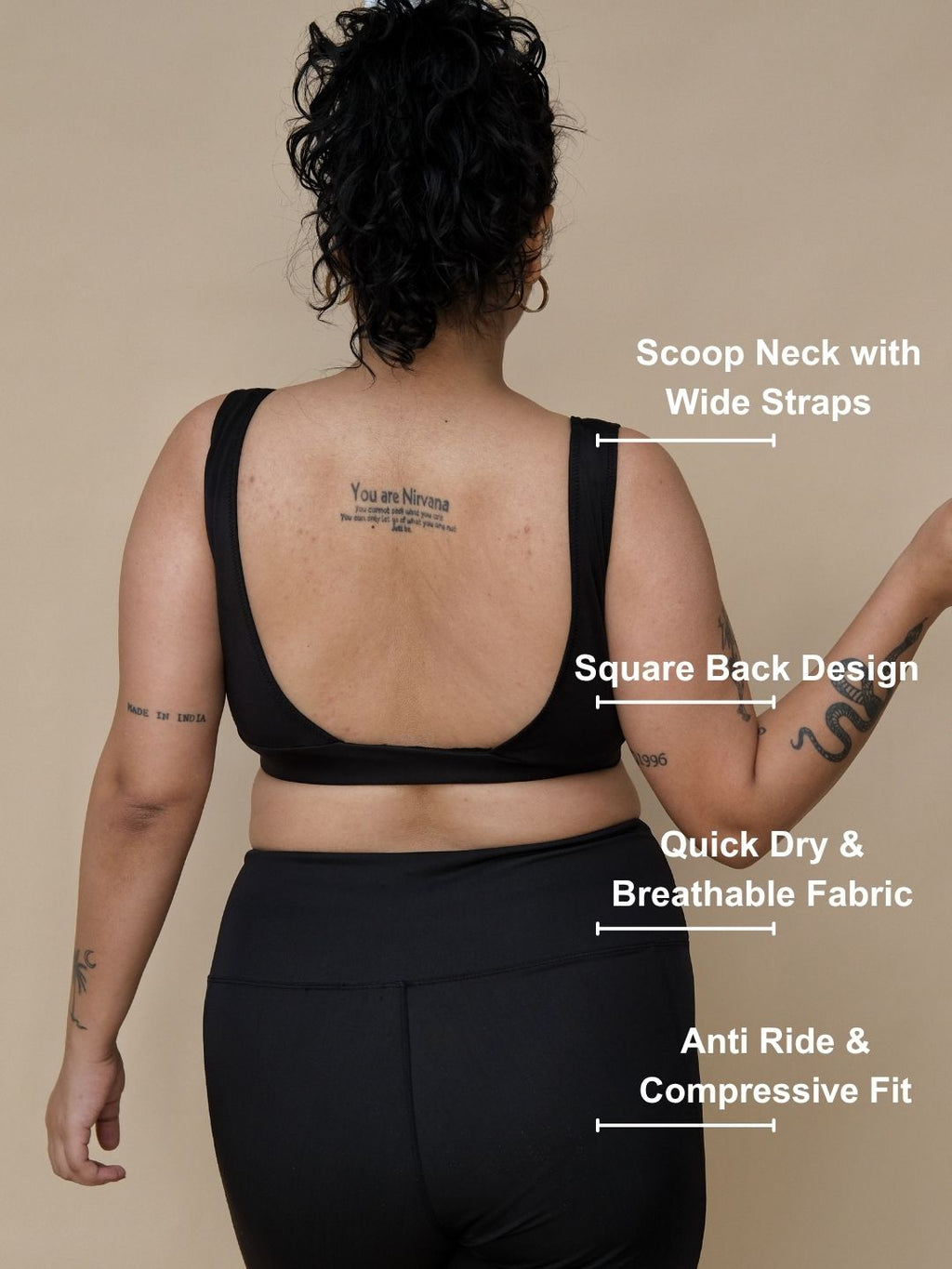 Black Round Neck Set (2 Pcs)