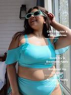 Cyan-derella Off-Shoulder Set (2 Pcs)