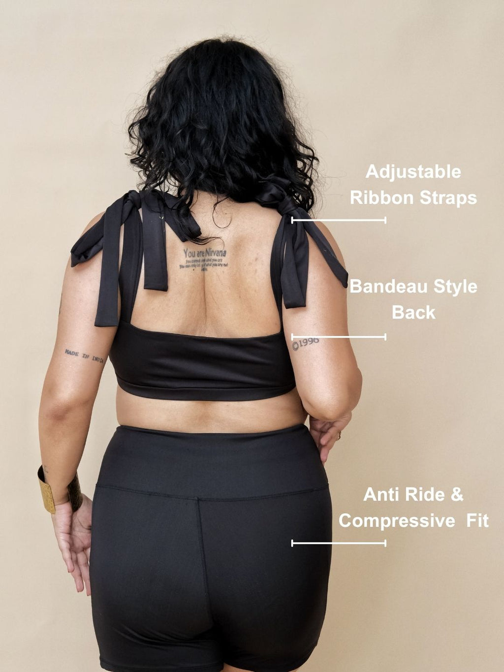 Romantic Black Shorts Set (2 Pcs)