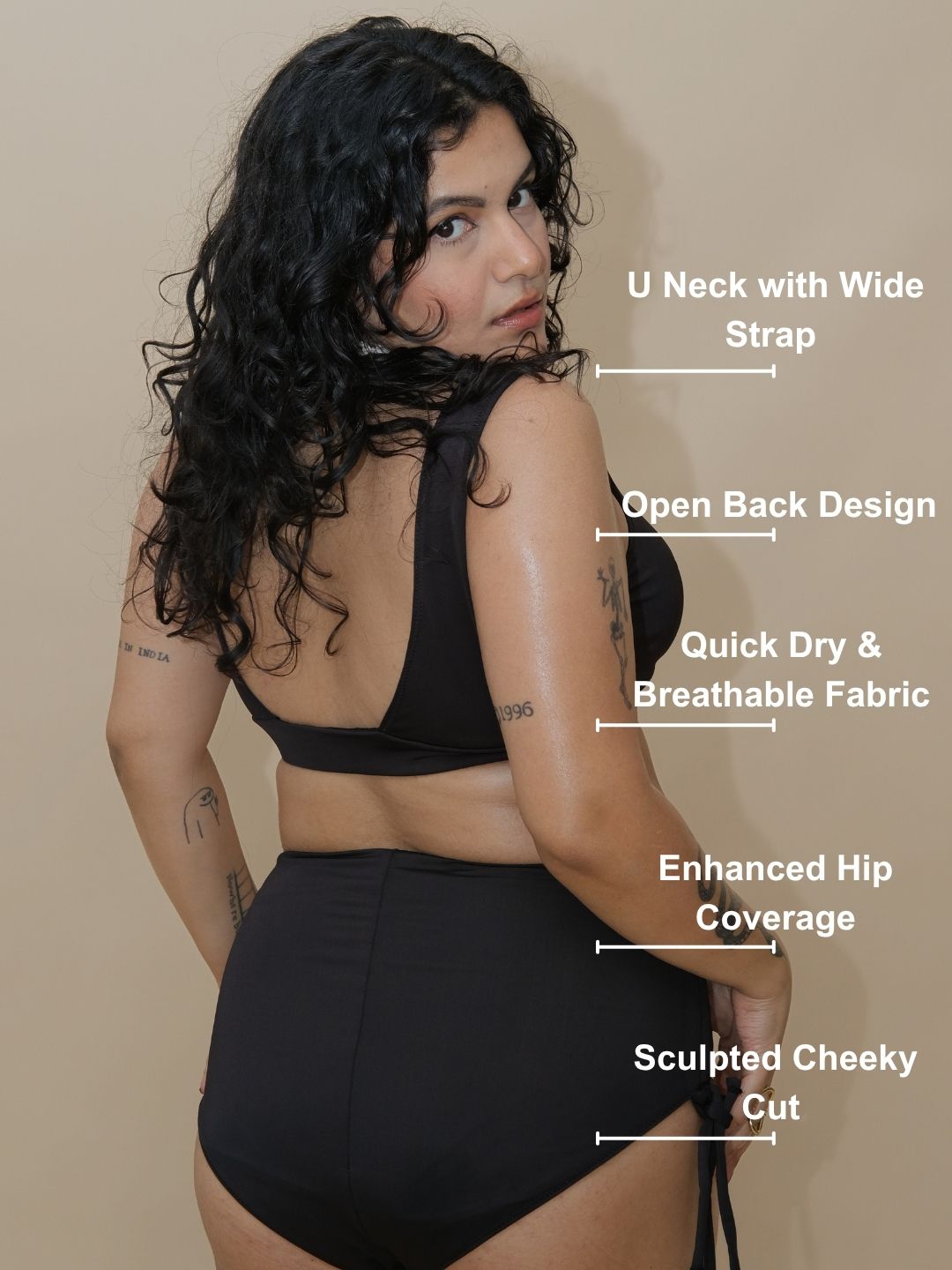 Black Cheeky Set (2 Pcs)