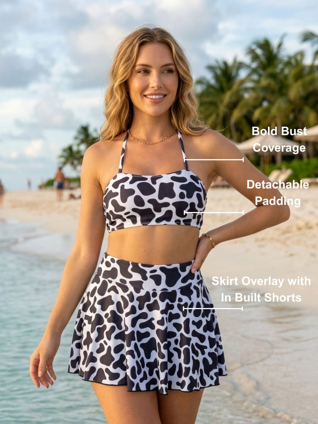 Cow Skorts Set (2 Pcs)