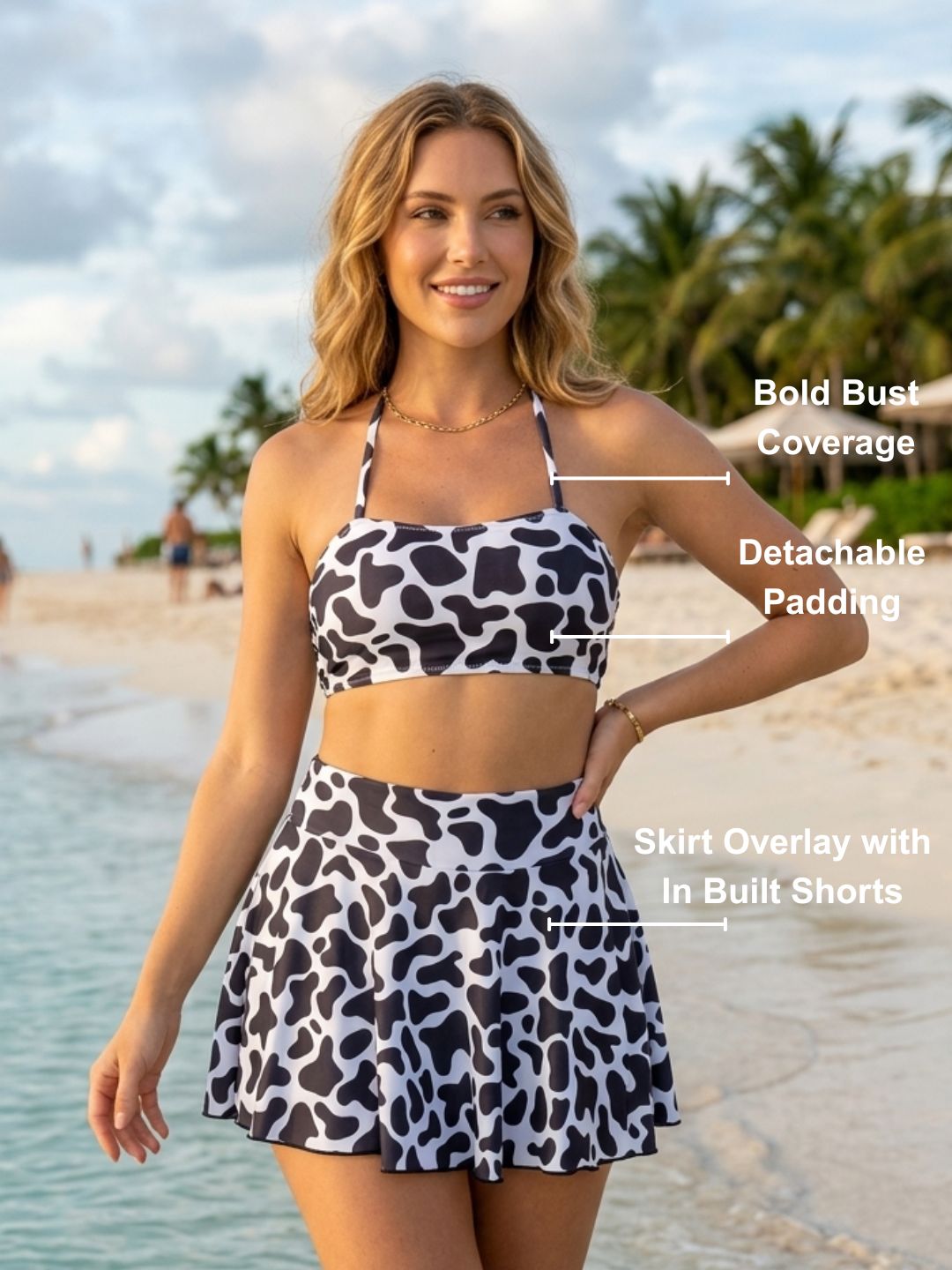 Cow Skorts Set (2 Pcs)
