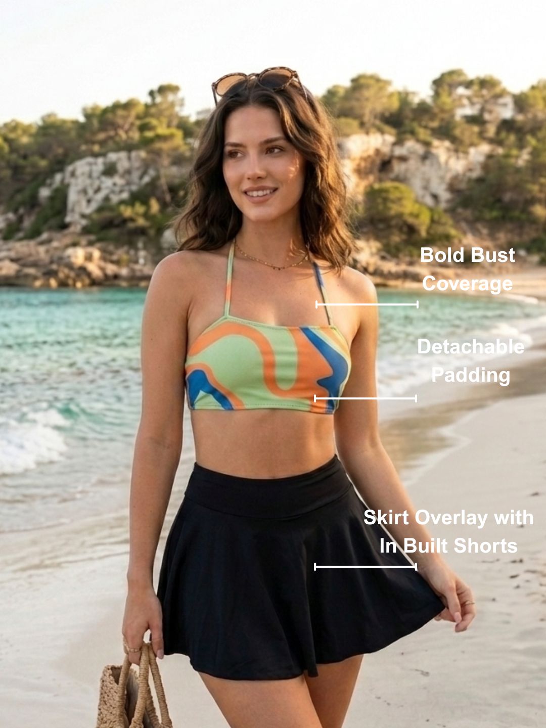 Citrus Halter & Skorts Set (2 Pcs)