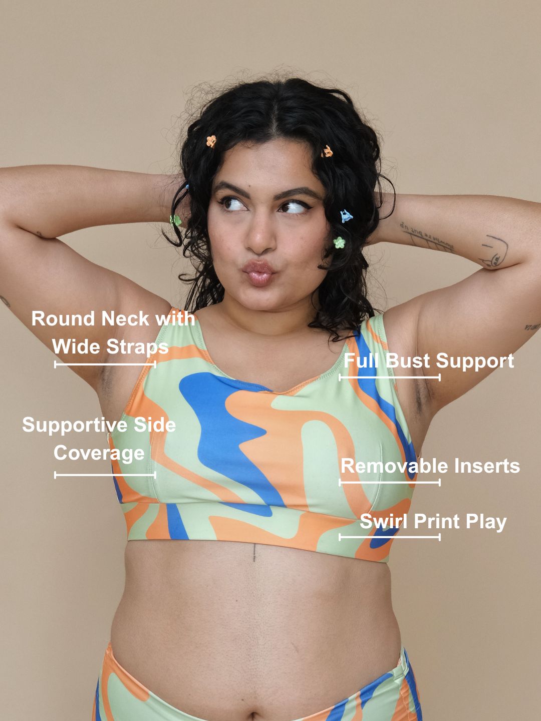 Citrus Shock Round Neck Top
