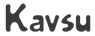 Kavsu main logo in black color