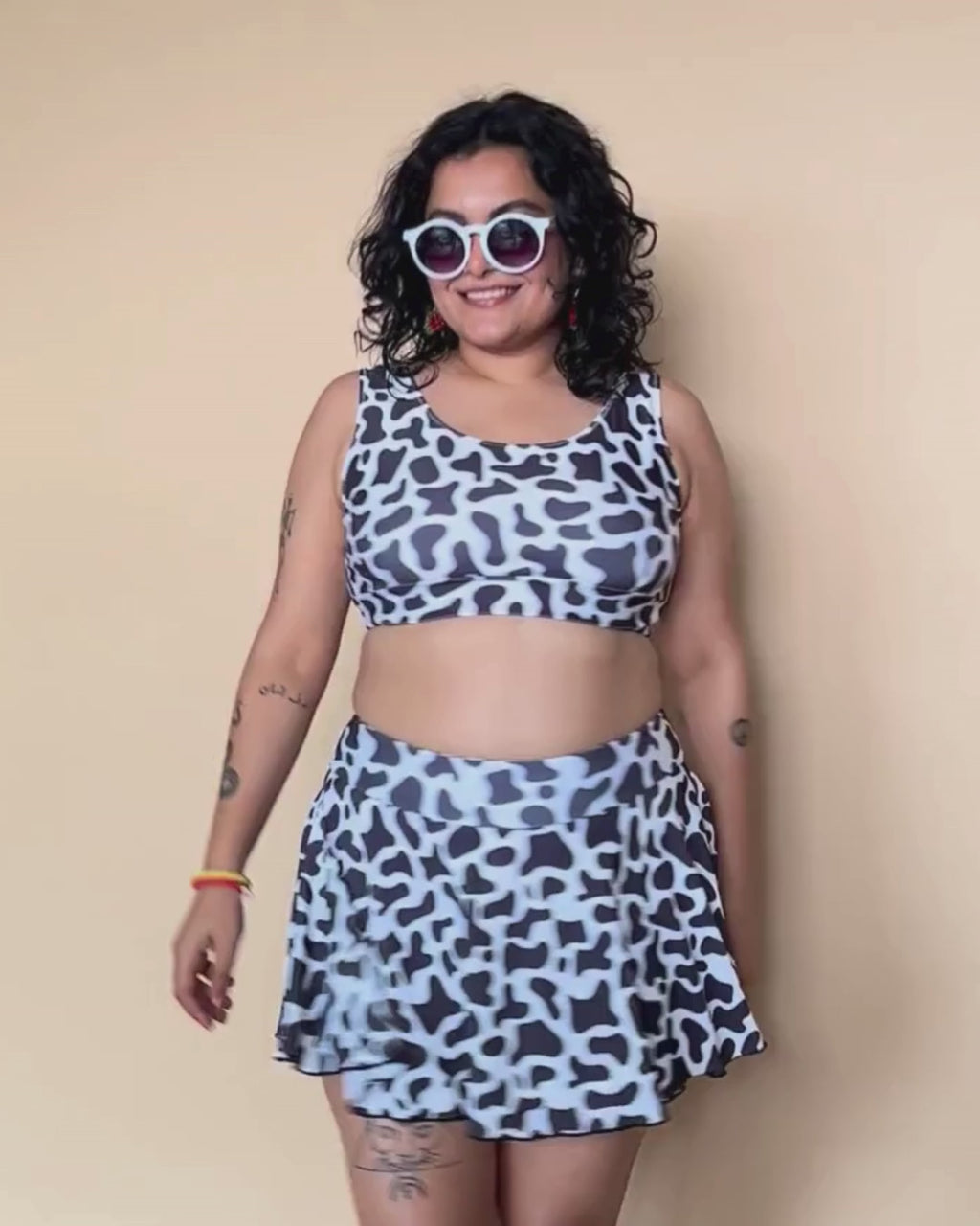Cow Skorts Set (2 Pcs)