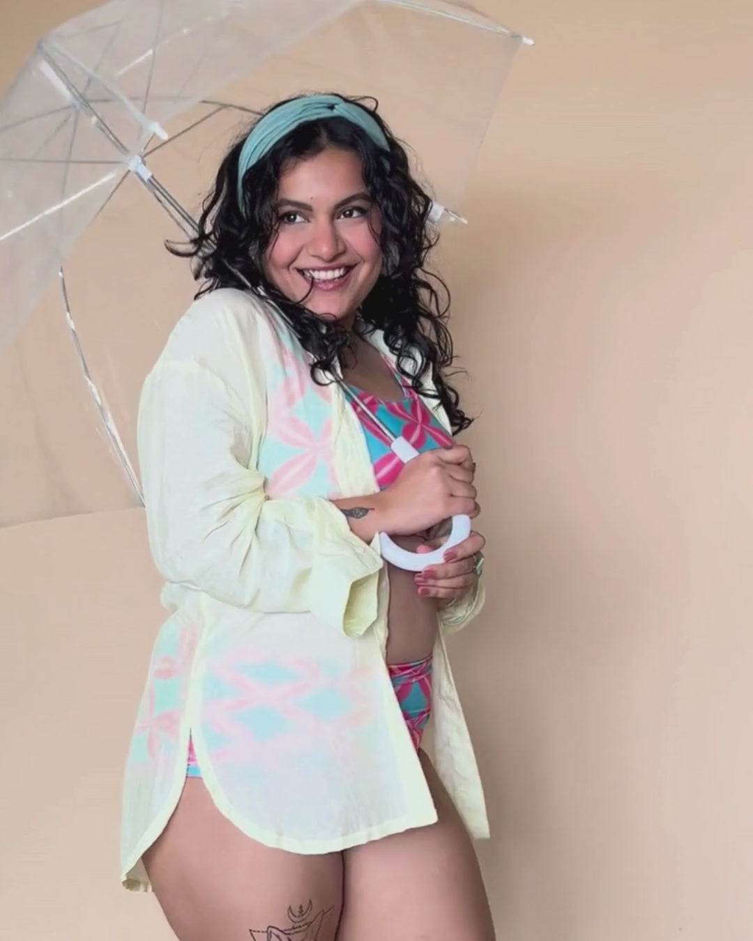 Zesty Lime Shirt Coverup