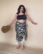 Twist 'n' Tassel Wrap Skirt